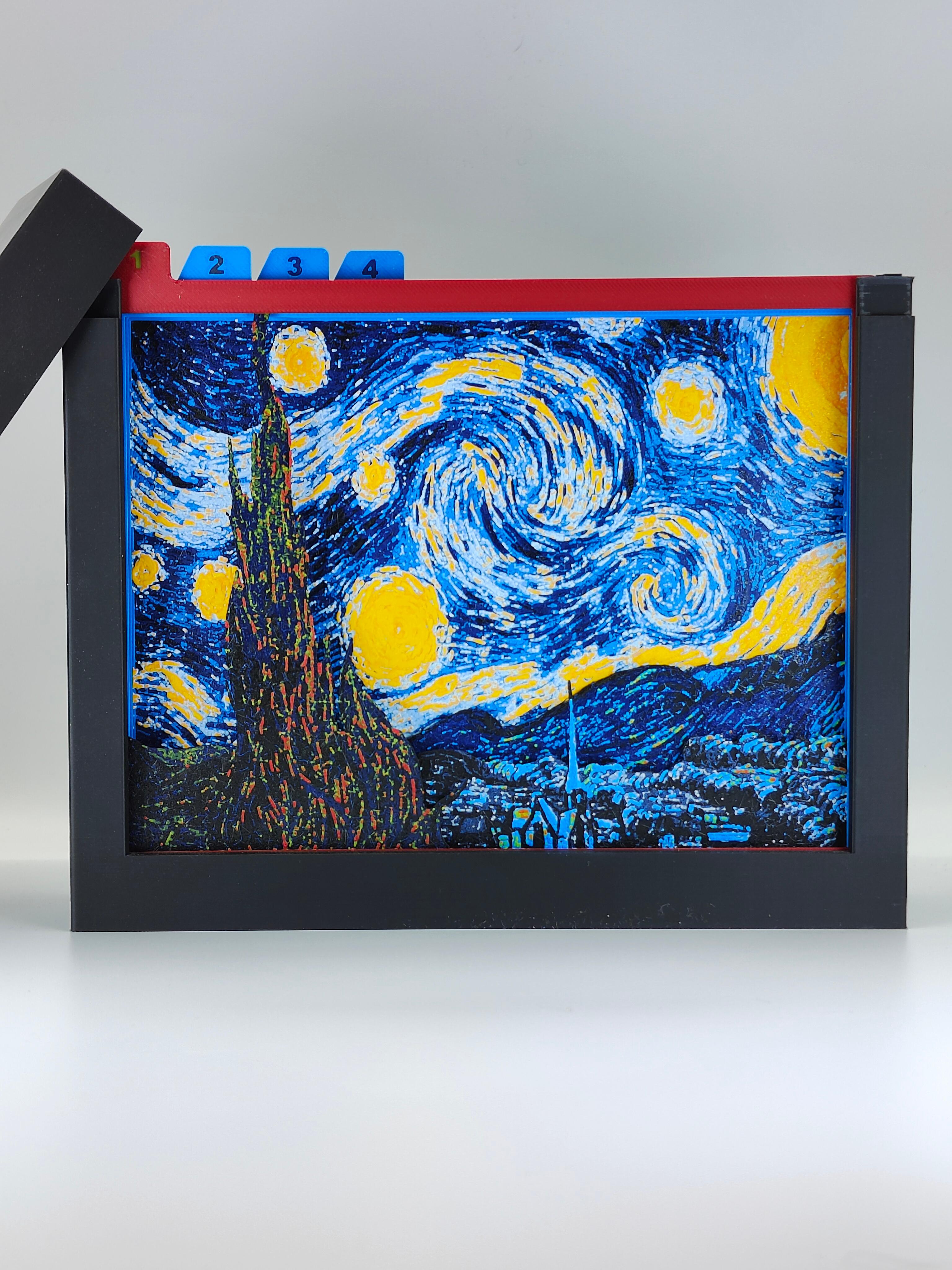 The Starry Night Shadow Box 3d model