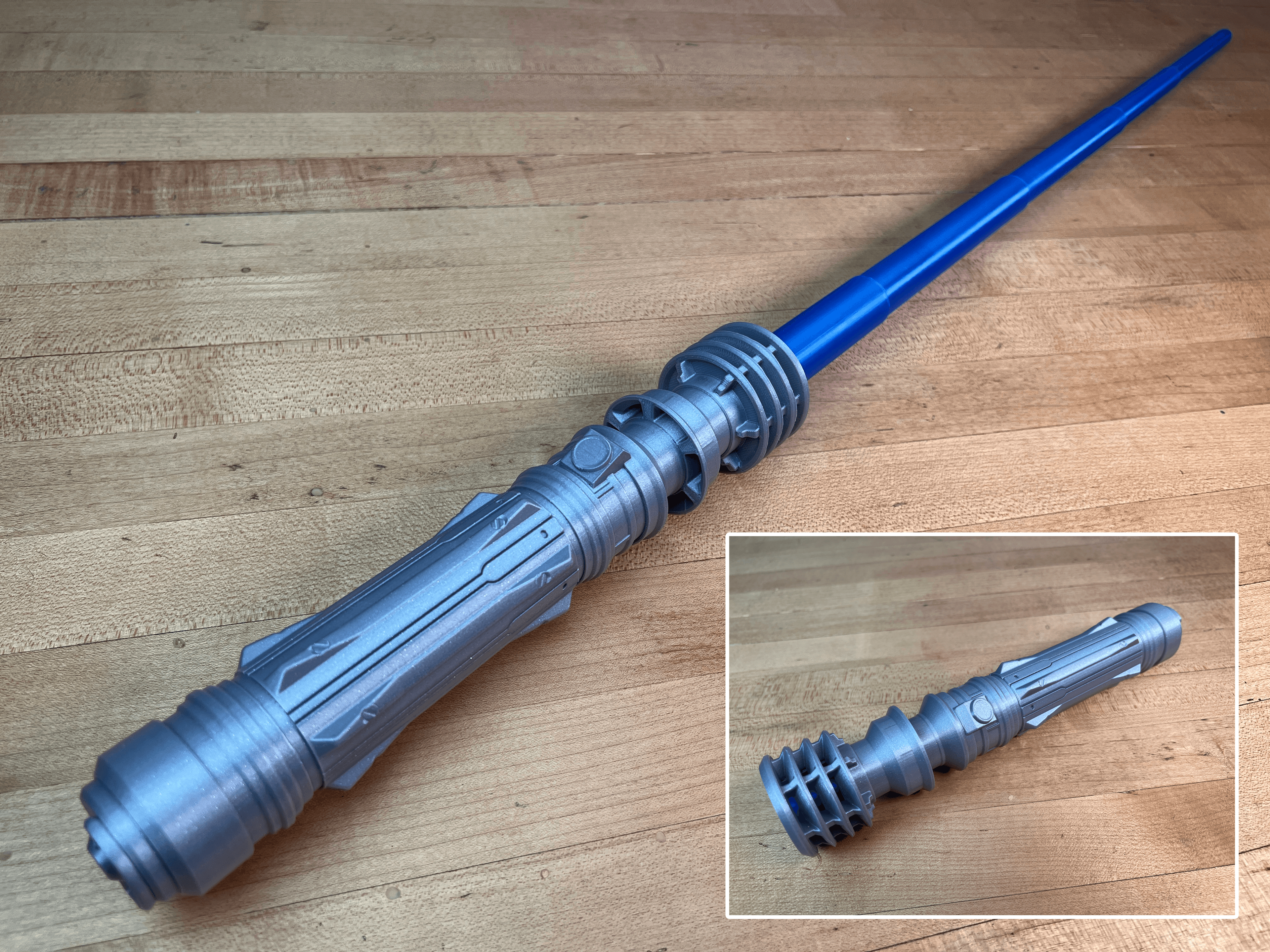 Leia's Replaceable Blade Lightsaber 3d model