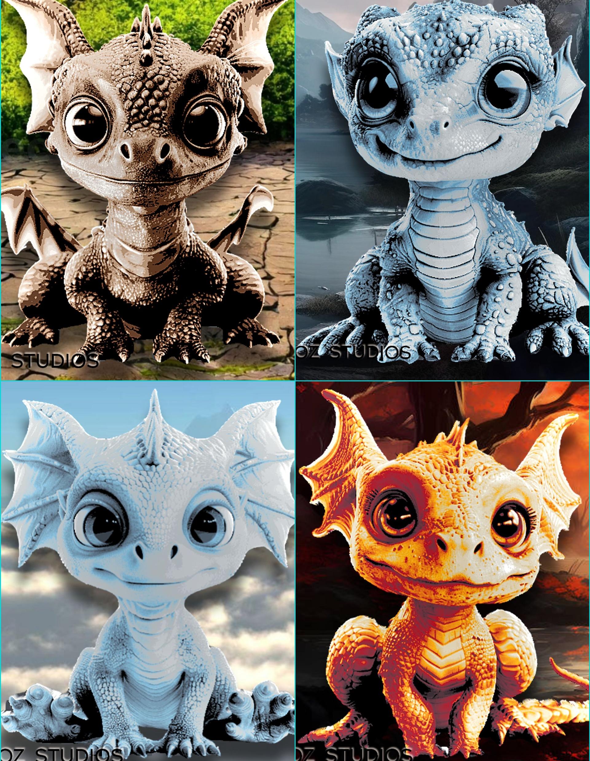 The Four Elements - Dragon Baby Collection 3d model
