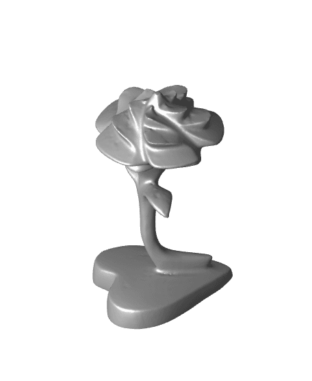 Rose with hummingbirds 3d model