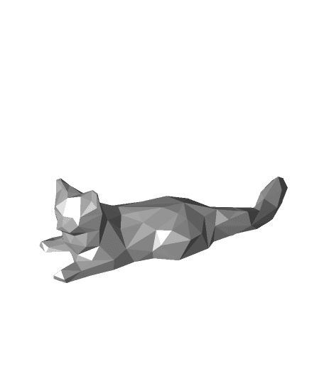 Low Poly Cat 3d model