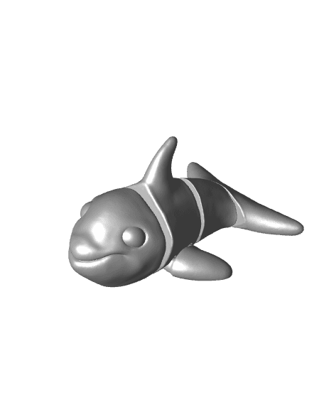  SIMPLE FLEXI ORCA (KILLER WHALE) - SUPPORT FREE - PRINT IN PLACE 3d model