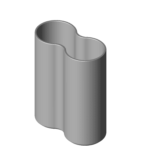 Minimalist 18650 Battery Cell Container - Vase Mode 3d model