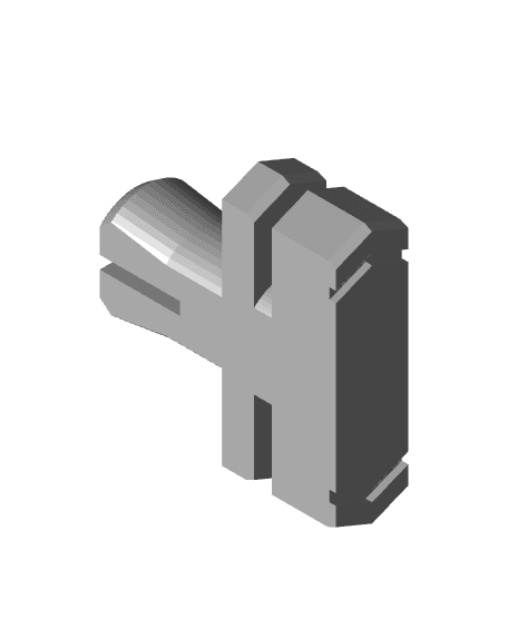 Bin Through Plate To Tile, Multigrid T Click Lock 3d model