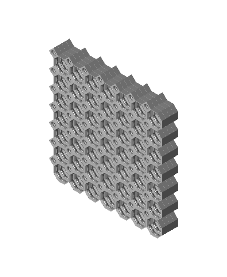 7x7 Multiboard Core Tile x4 Stack 3d model