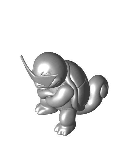 Squirtle Boss (With Glasses)(Fanart) 3d model