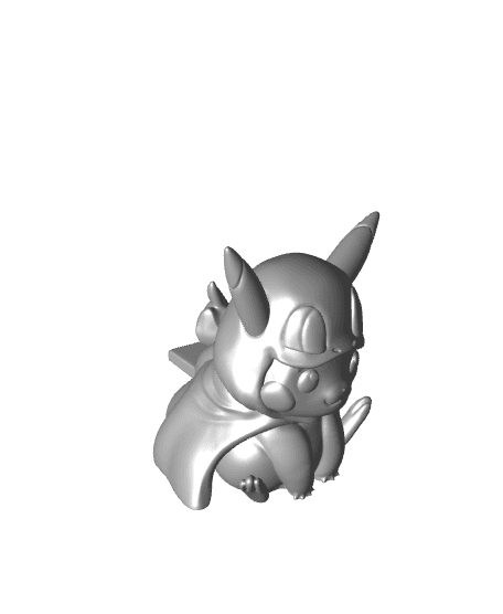 Pikachu Cosplay as Charmander - Pokémon - Fan Art 3d model