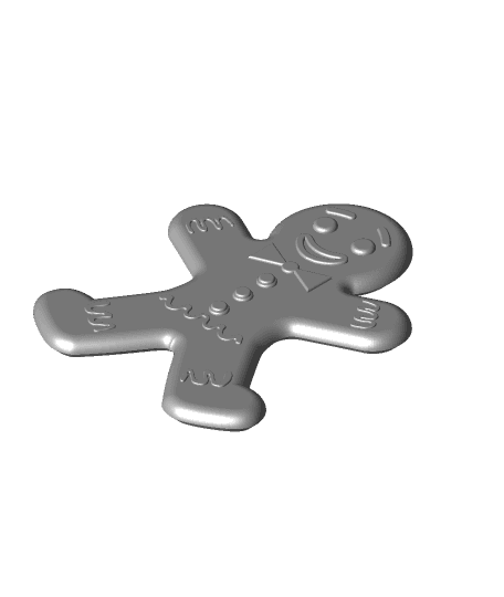 Gingerbread Man Candy Dish 3d model