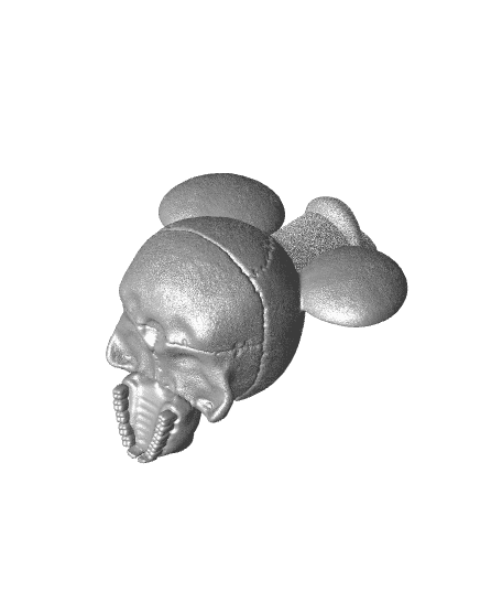 Steamboat Willie Skull 3d model