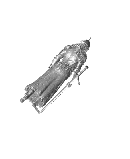 Skeleton Claymore lieutenant (40mm) 3d model