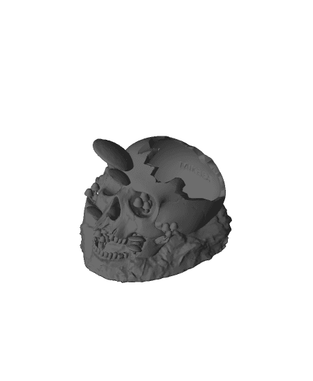 Mushroom Skull Jar 3d model