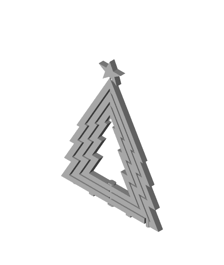 Spinning christmas tree 3d model