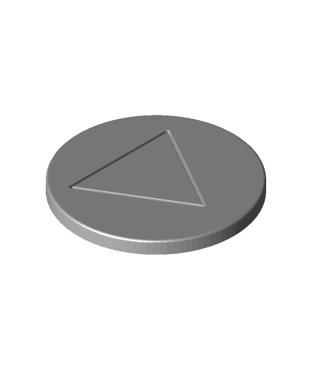 dalgona triangle honeycomb candy 3d model