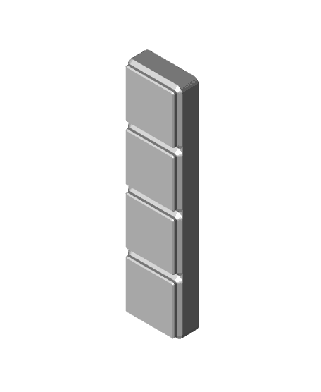Gridfinity Scalp Holder 1x4 3d model
