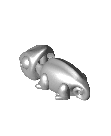 Chameleon Keychain 3d model