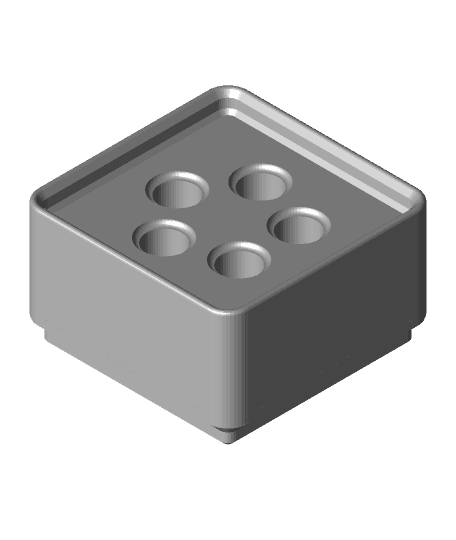 Gridfinity Heatset Tip Holder 3d model