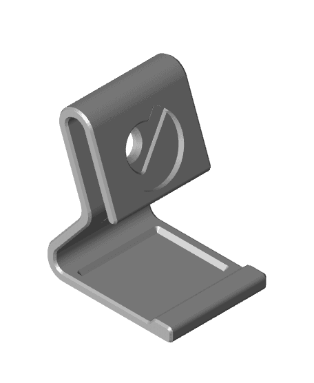 Curved Phone Holder - MagSafe 3d model