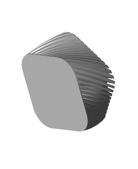Spiral Cube Bowl - Modern Bowl 3d model