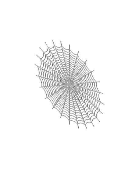 1.5GB Tangle of 260 Spiderwebs (Loose Strand Density) 3d model