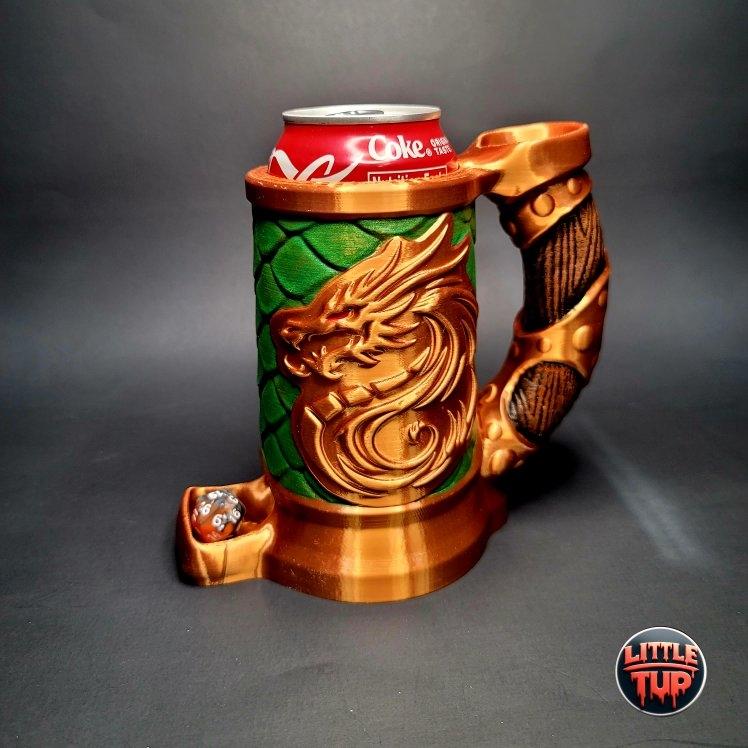 Dragon Crest can cozy dice tower 3d model