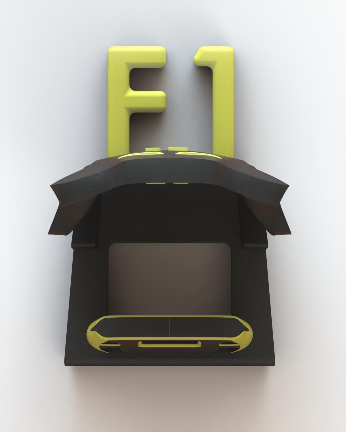 F1 Chair phone holder 3d model