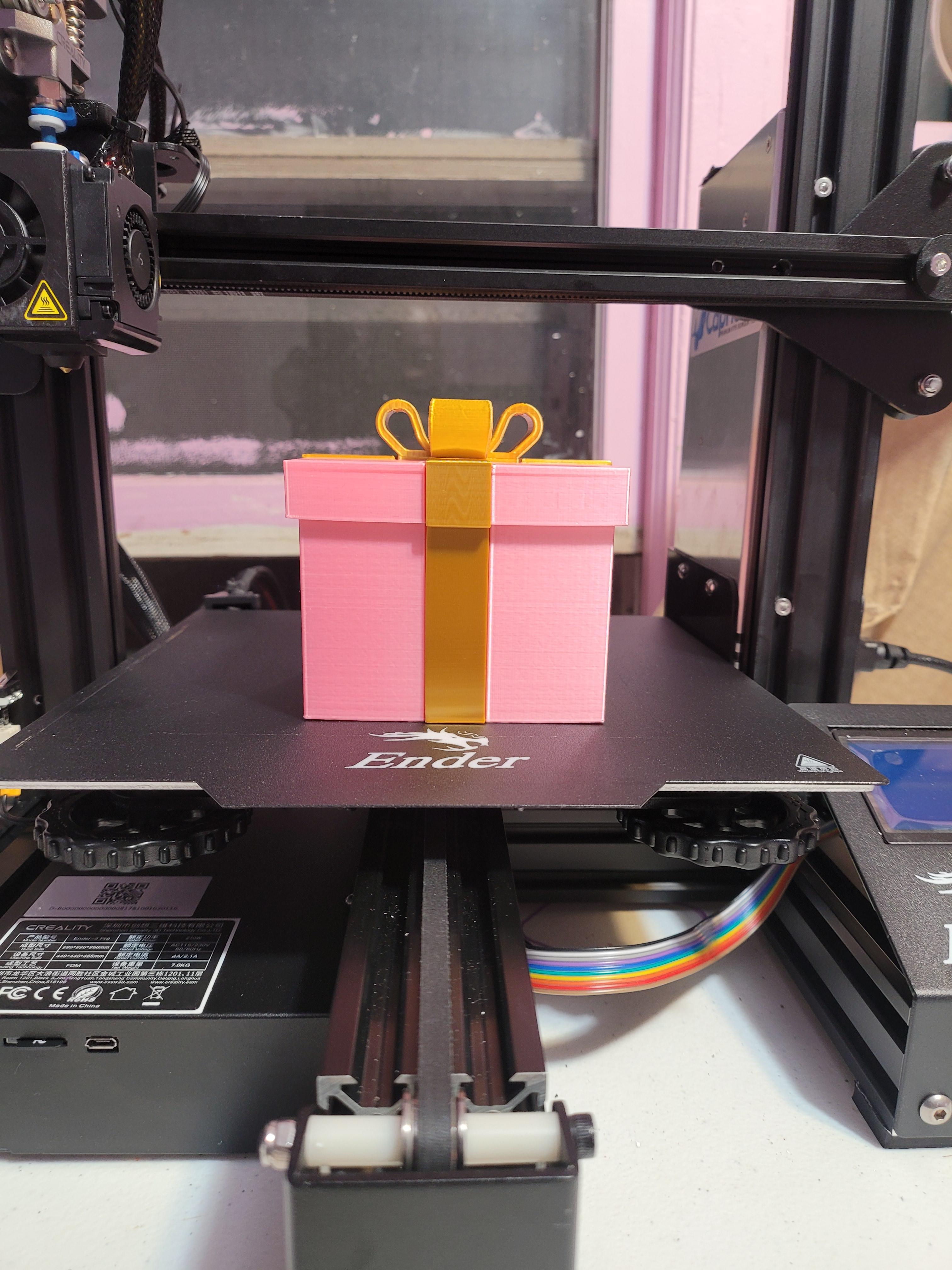 Gift Box #1  Print-In-Place  3d model