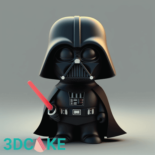 Darth Vader, Chewbacca, R2D2 - Star Wars 3d model