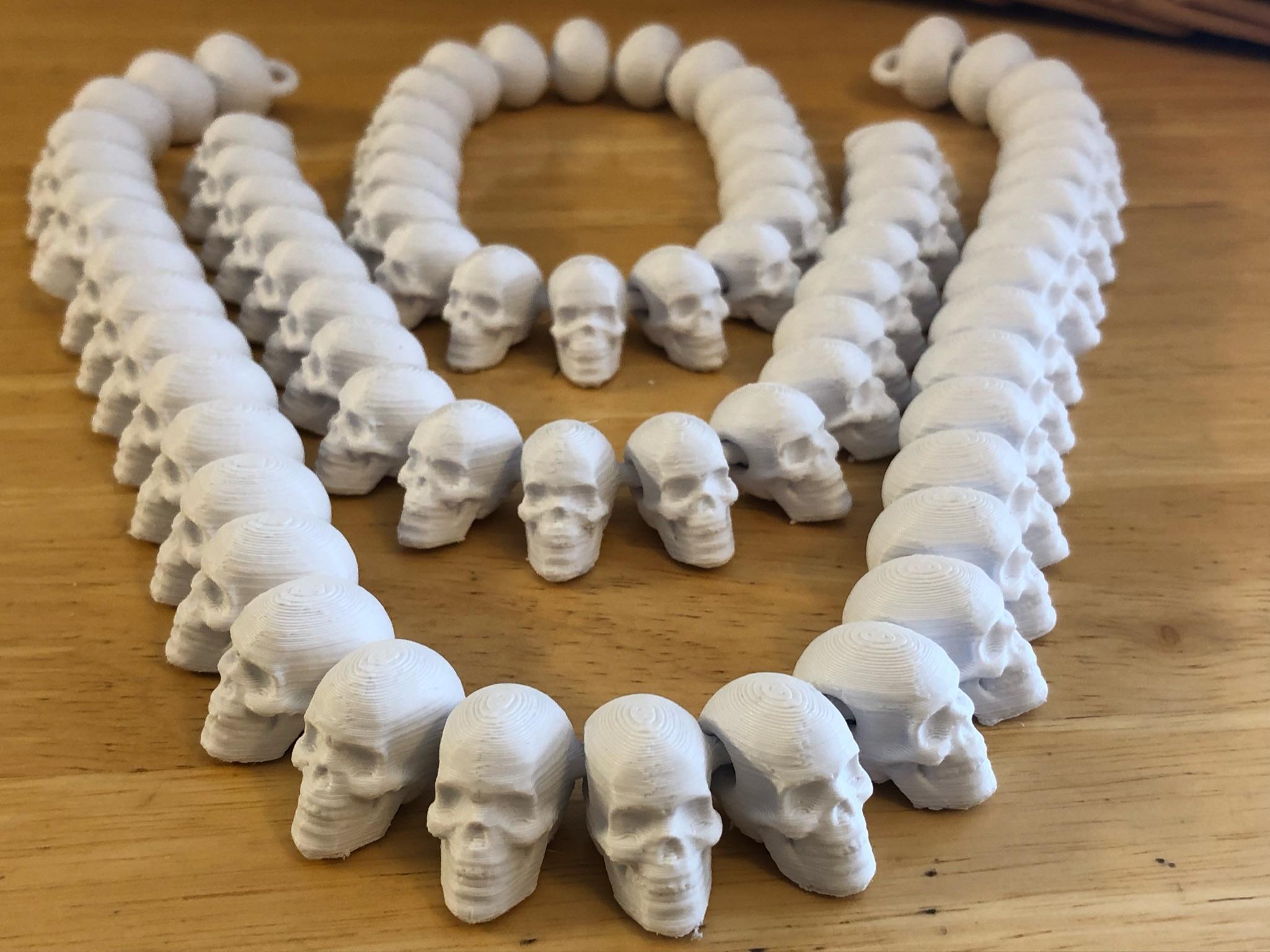 Skull Jewelry Set 3d model