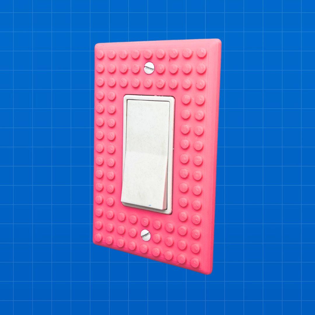 Lego Light Switch Cover 3d model