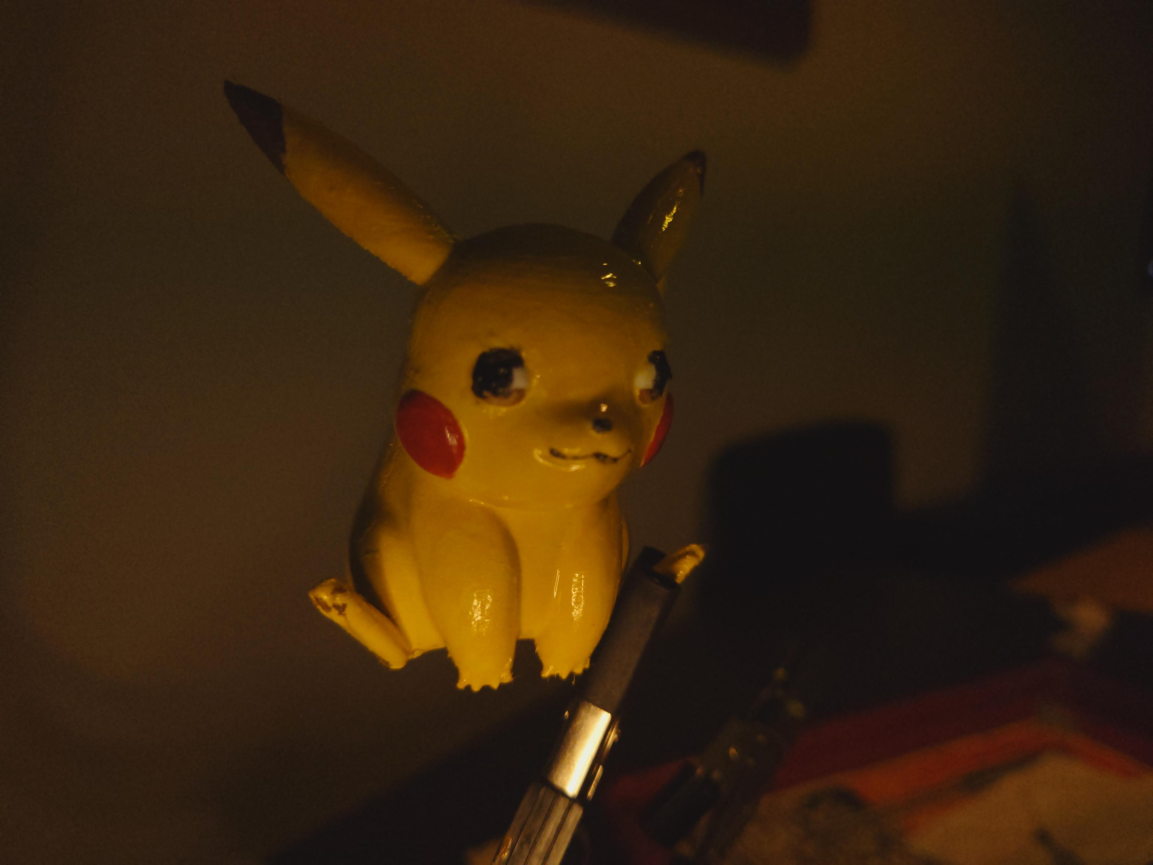 Pikachu - Pokemon - Fan Art - Prusa Mini, 0.7mm Layer height, my first acrylic model paint job - 3d model