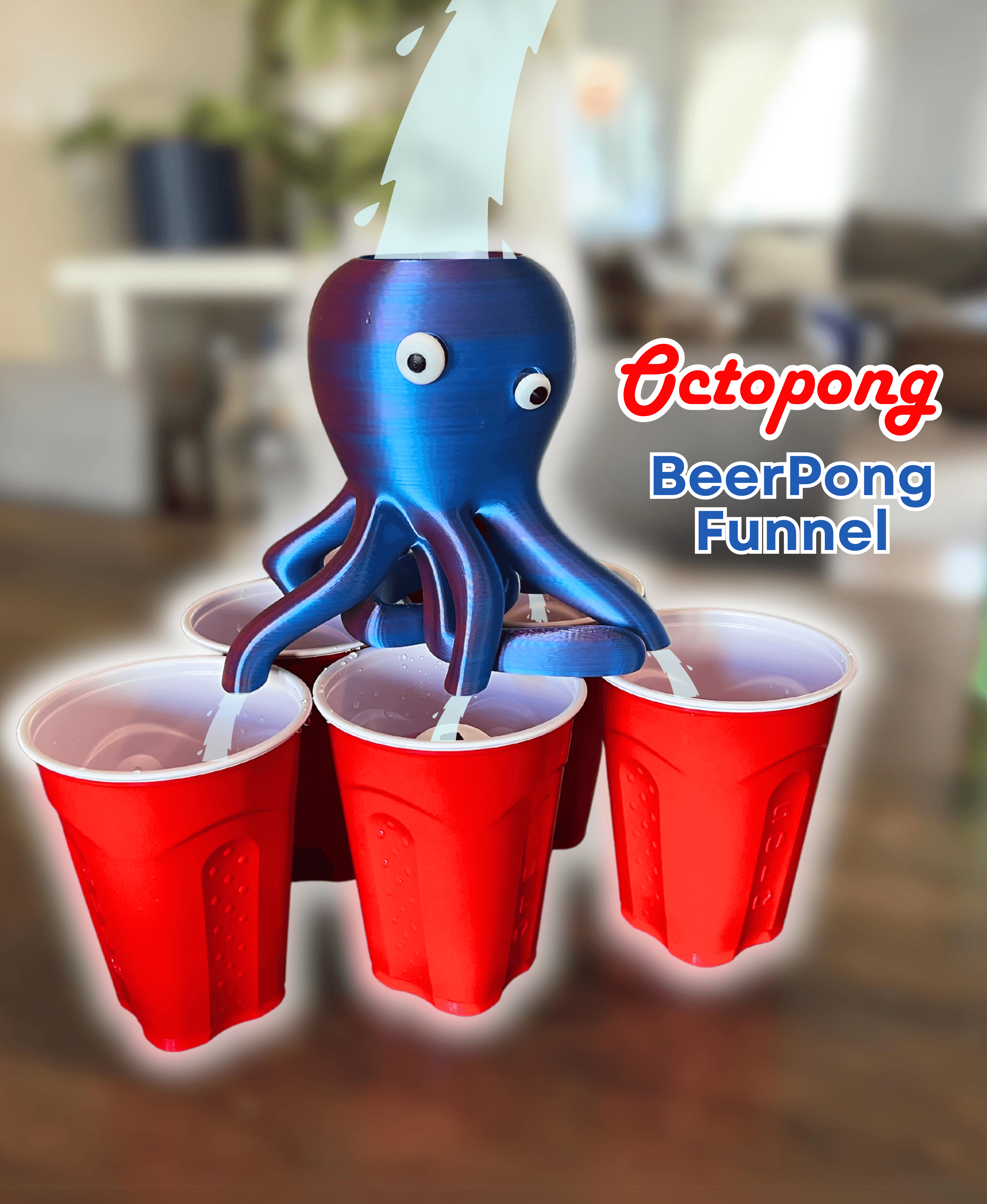 OctoPong - Beer Pong Funnel 3d model