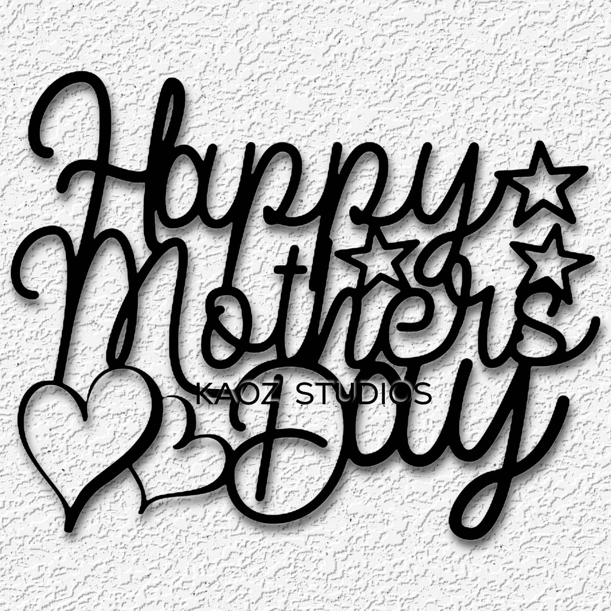 happy mothers day wall art mom wall decor holiday decoration 3d model