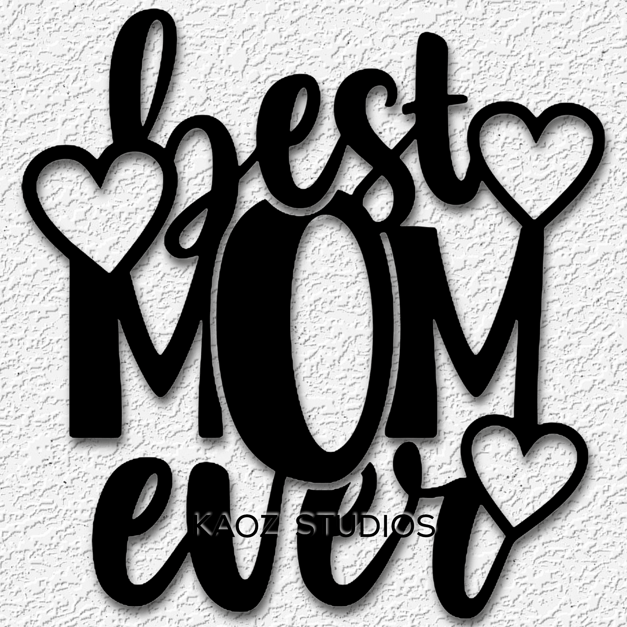 best mom ever sign happy mothers day wall art mom decor 3d model