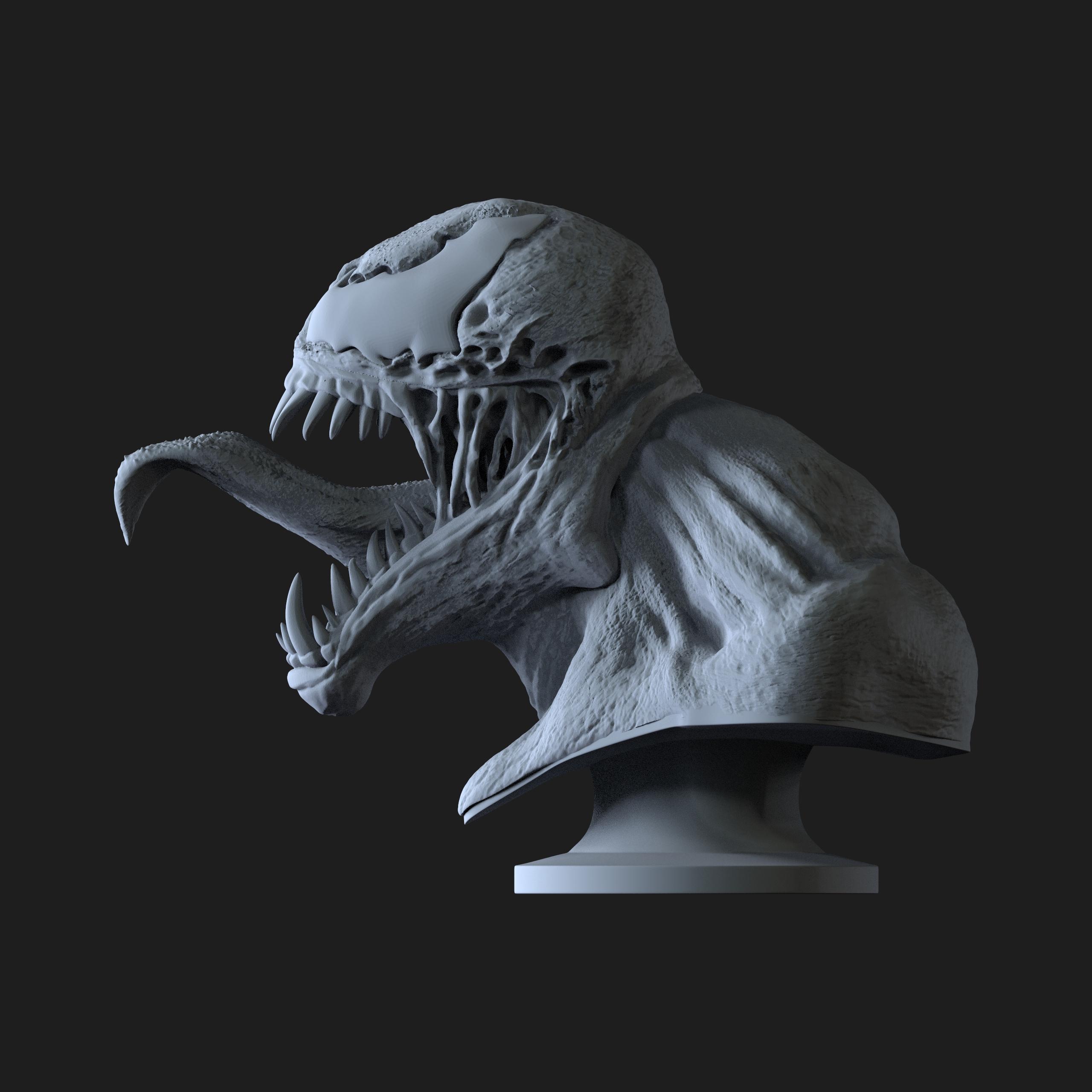 Venom Bust 3d model