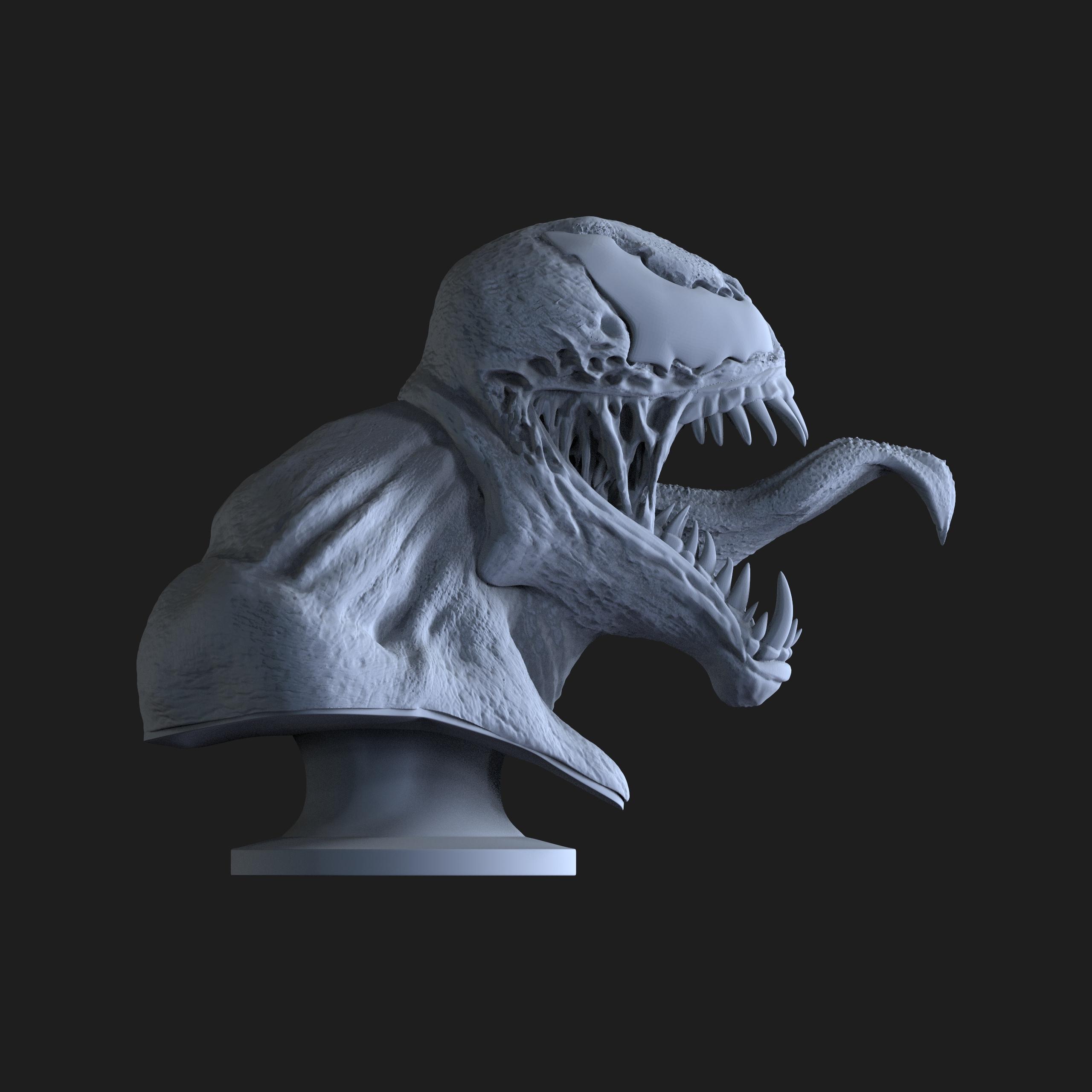 Venom Bust 3d model