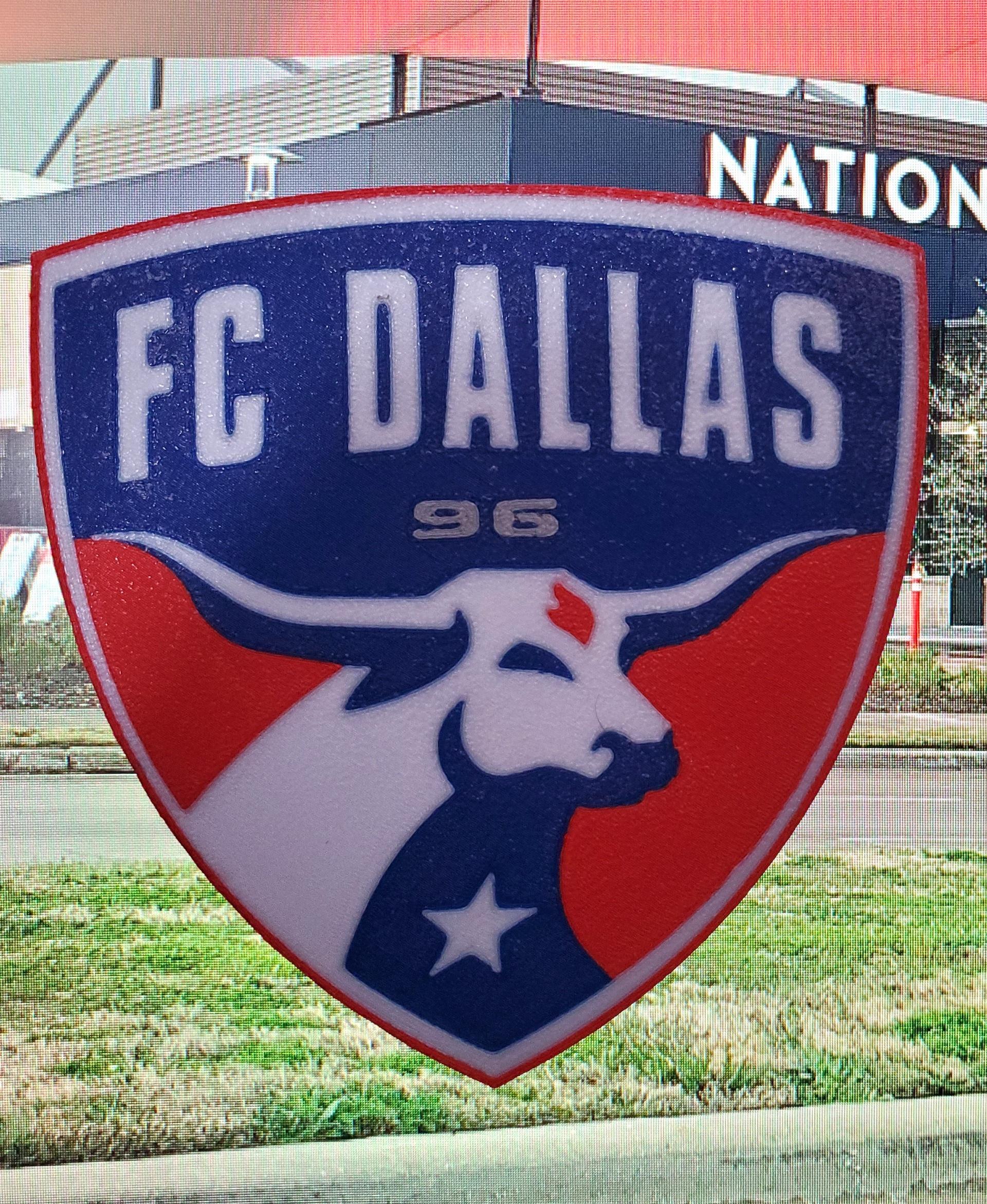 AMS / MMU FC Dallas coaster or plaque 3d model