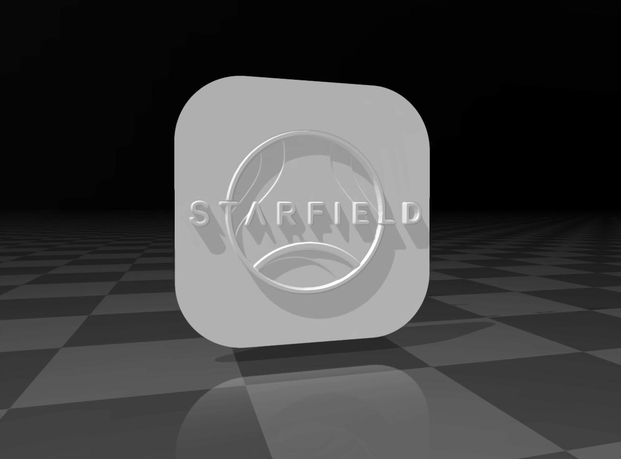 Starfield game logo 3d model