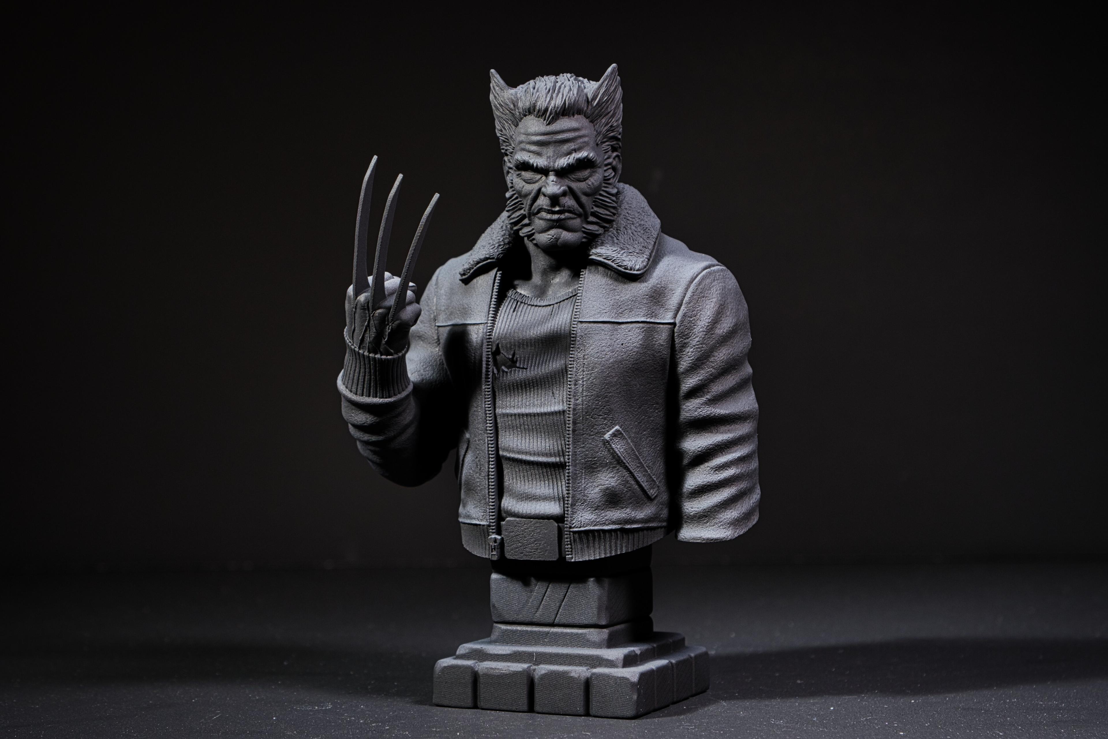 Old Man Logan Bust (Pre-Supported) 3d model
