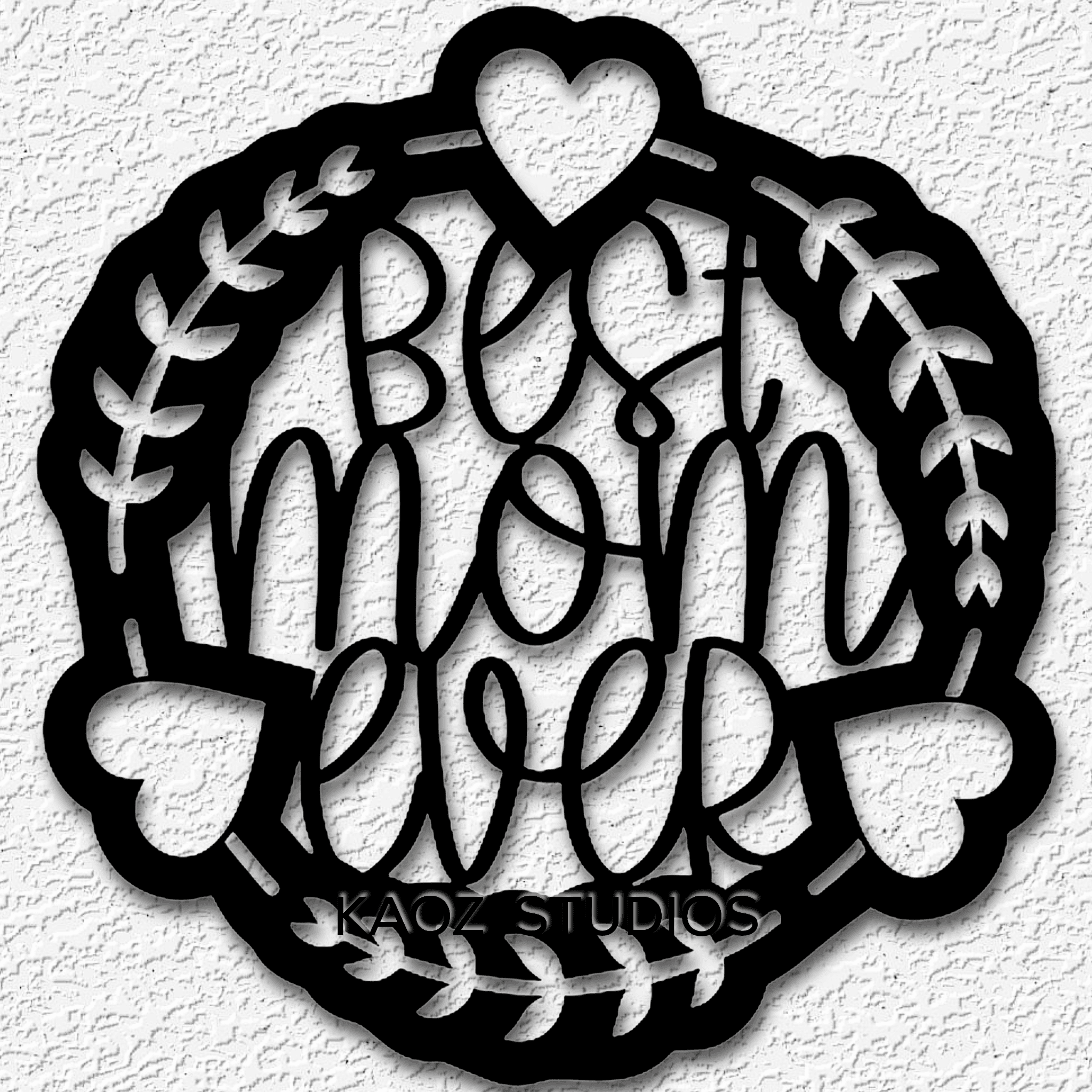 best mom ever wall art mothers day wall decor holiday decoration 3d model