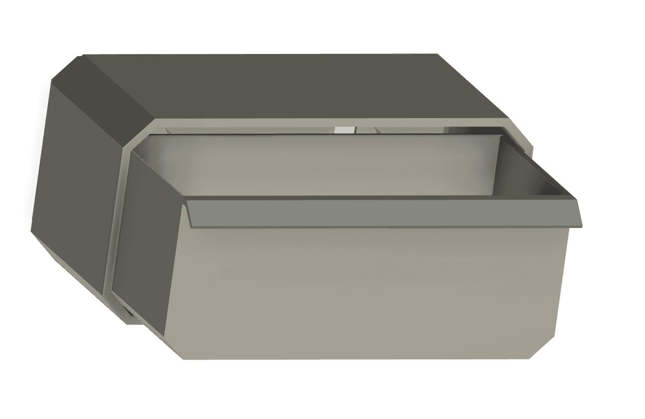 Multiboard Multigrid Drawer 2x1x1 3d model