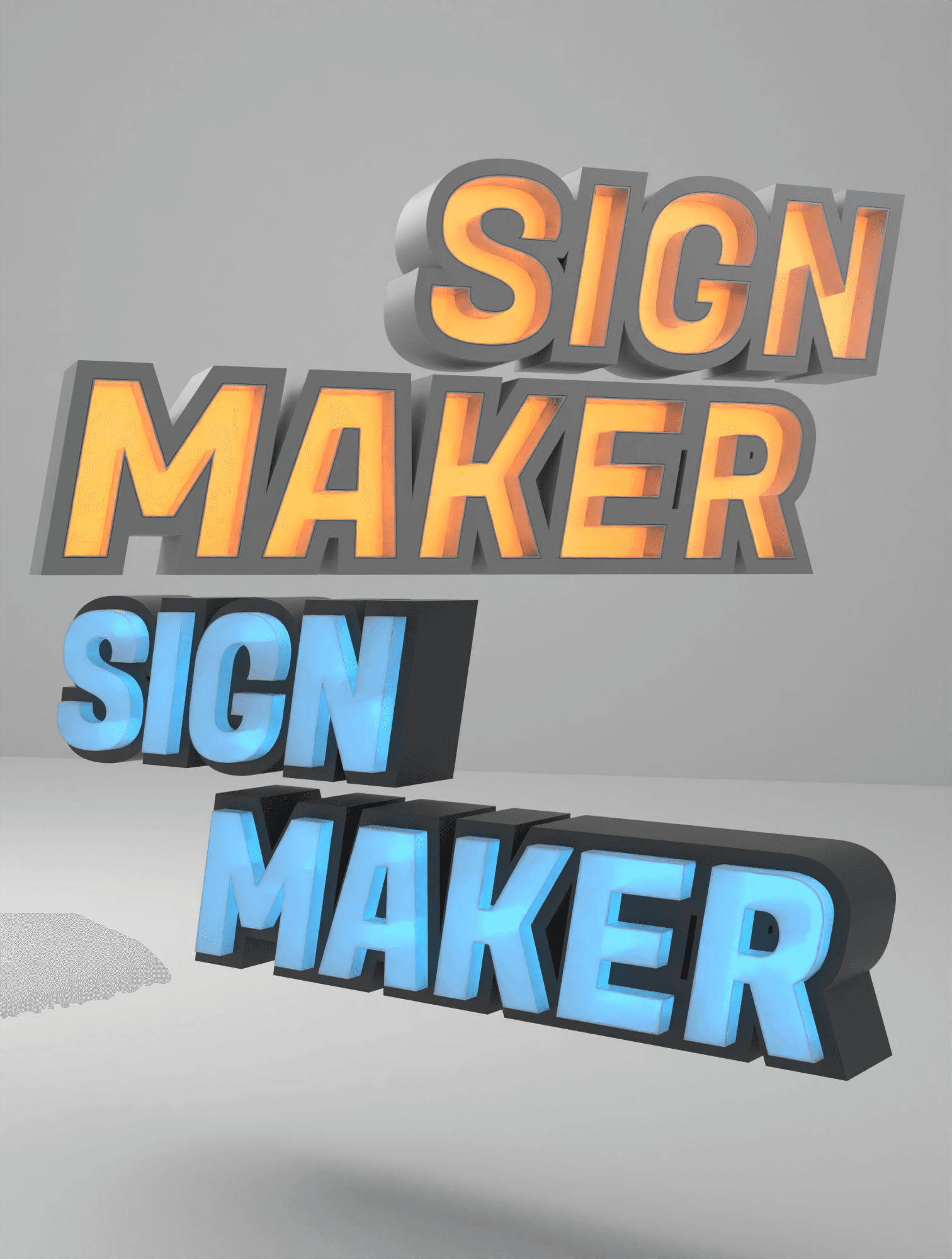 LED Sign Maker 3d model