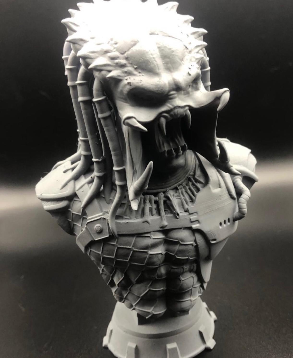 Predator Bust (Pre-Supported) 3d model