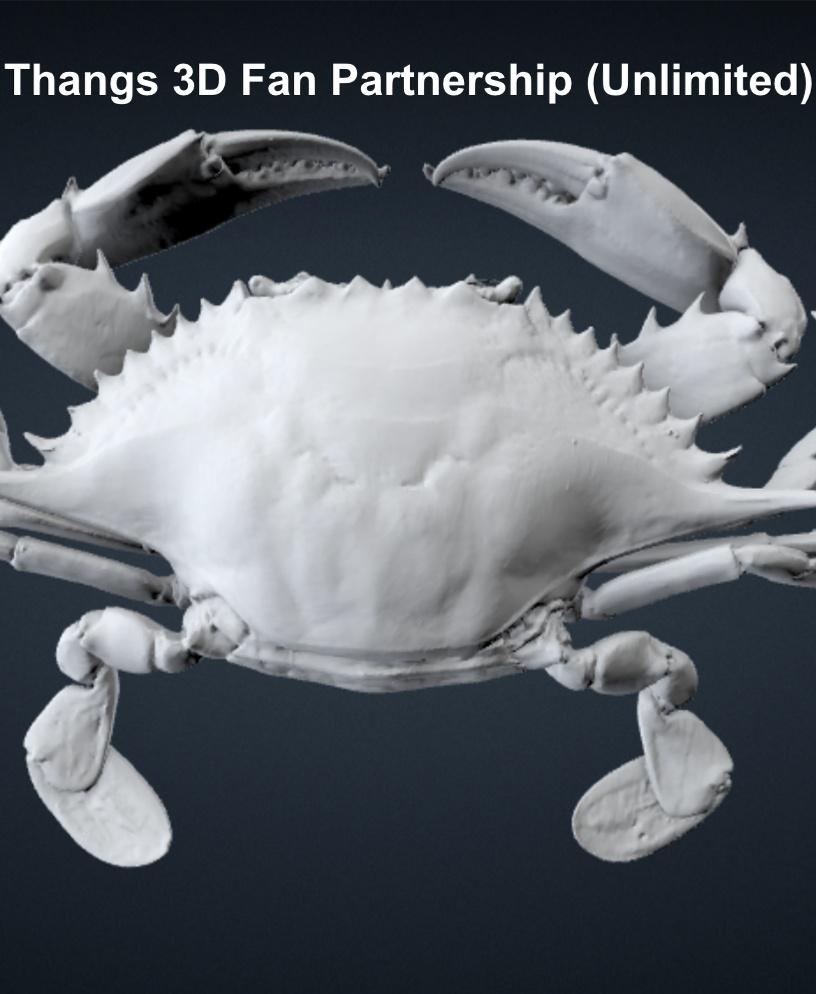 Giant Blue Crab Partnership Program 3d model