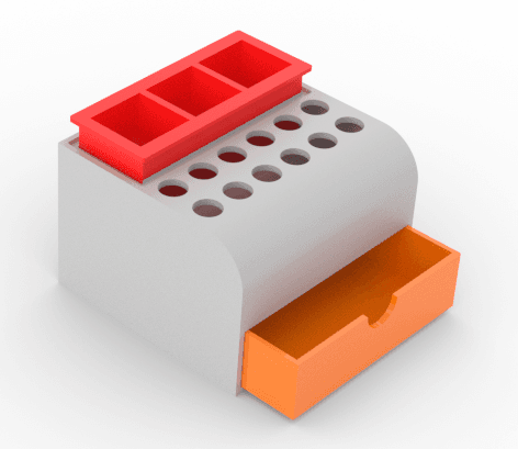 Desktop Storage Box 3d model