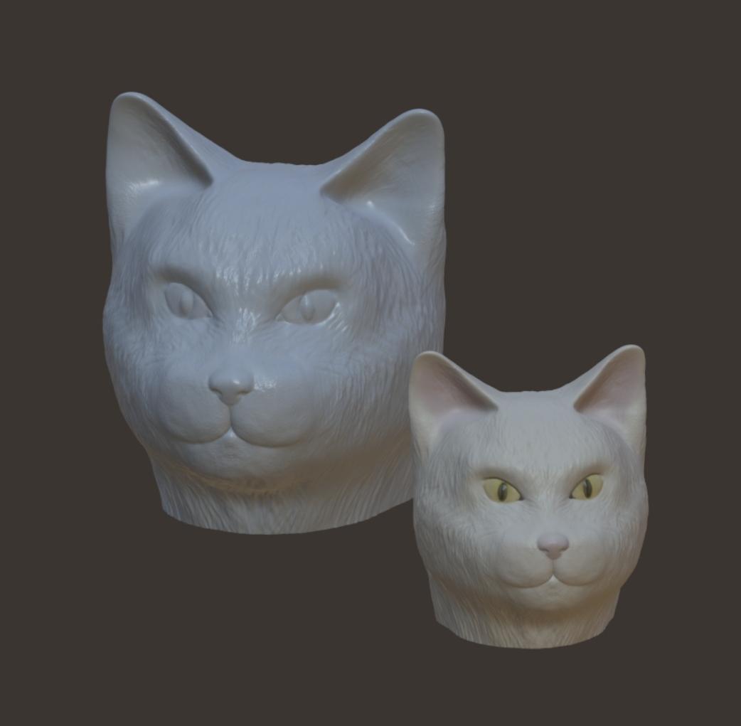 Cat Head v2 [DETAILED] 3d model