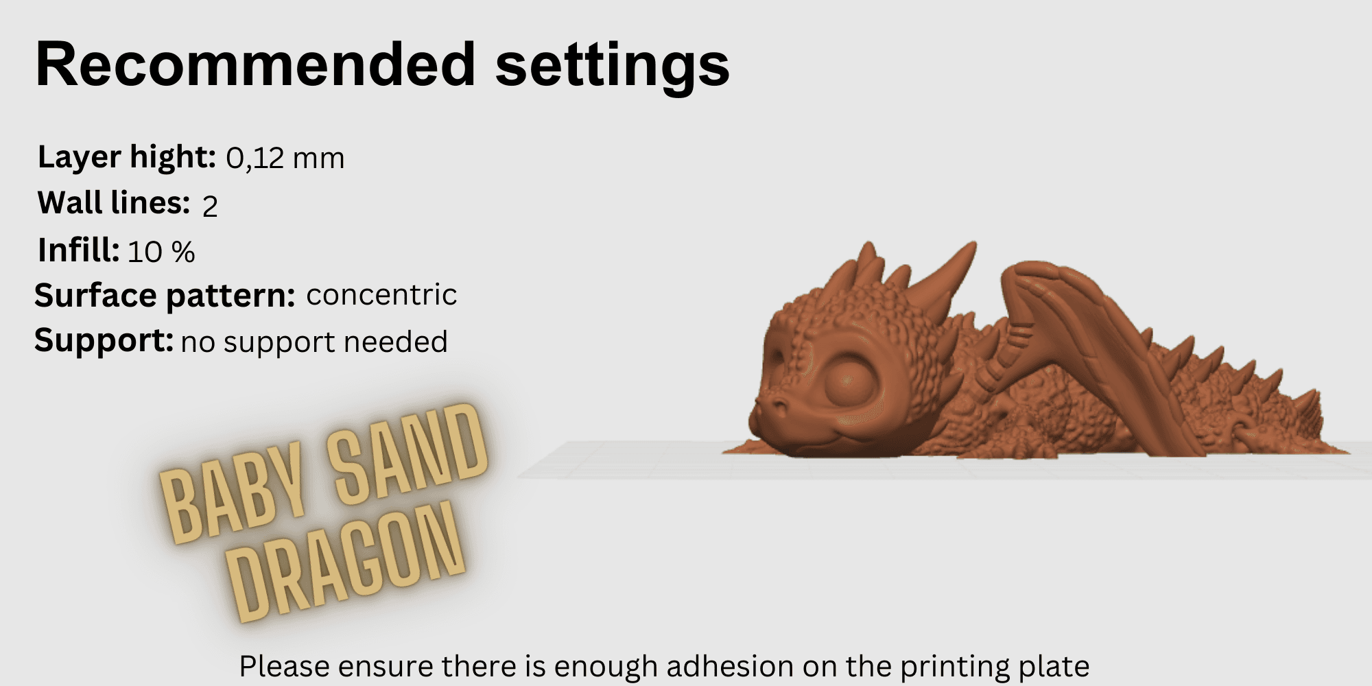 Baby Sand Dragon - articulated 3d model
