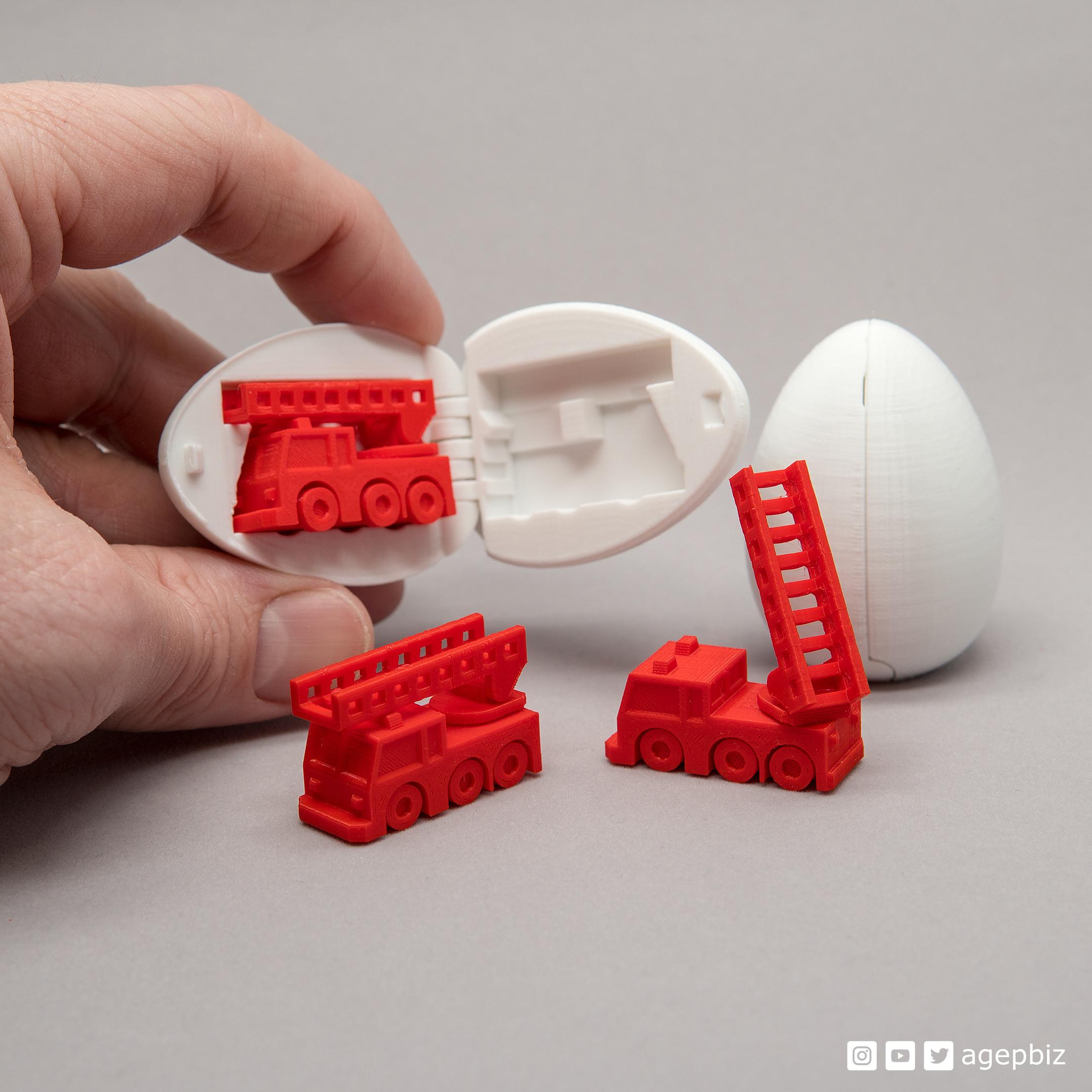 Surprise Egg #5 - Tiny Fire Truck 3d model