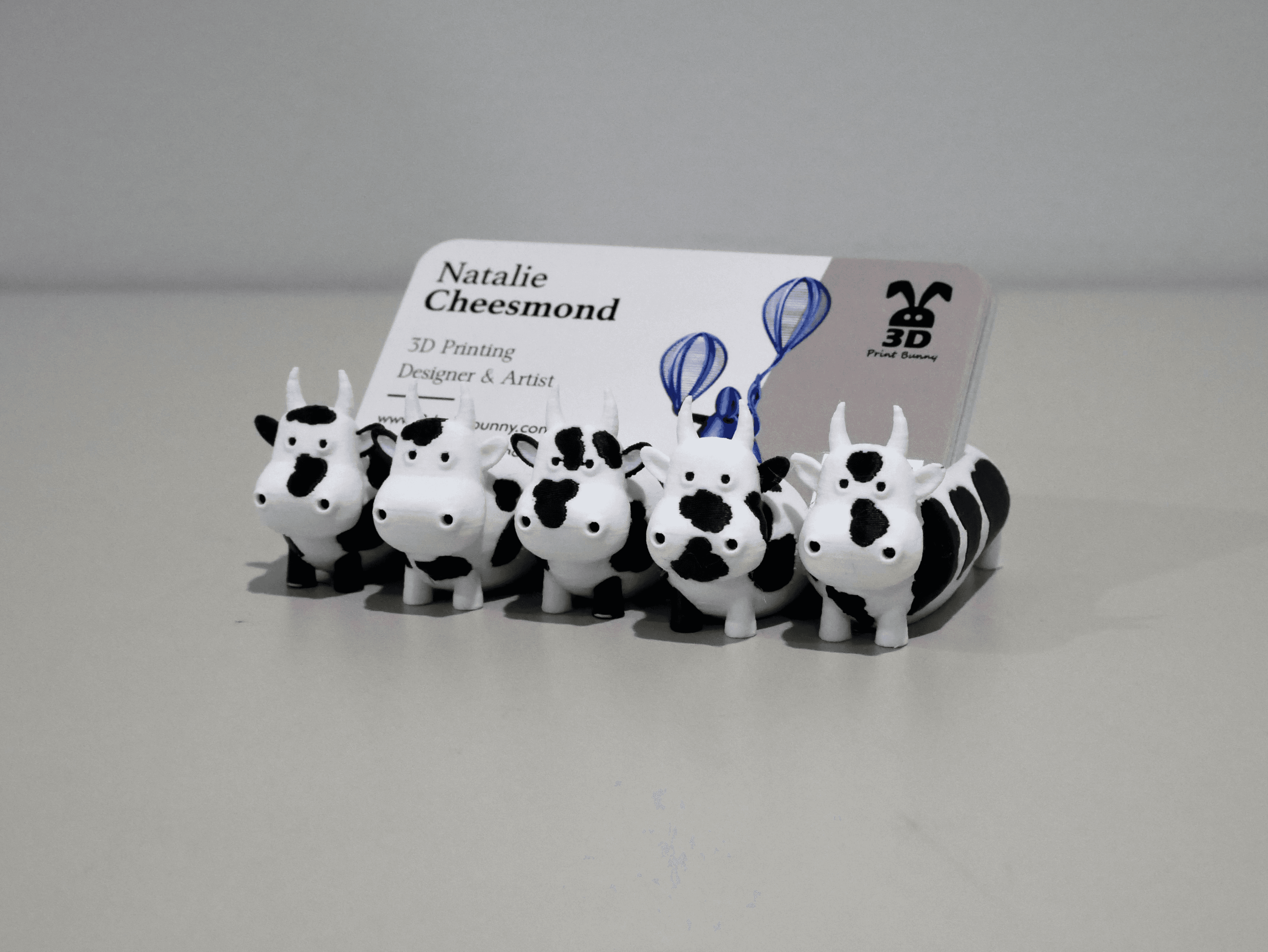 Cows business card holder - with dual colour 3mf 3d model