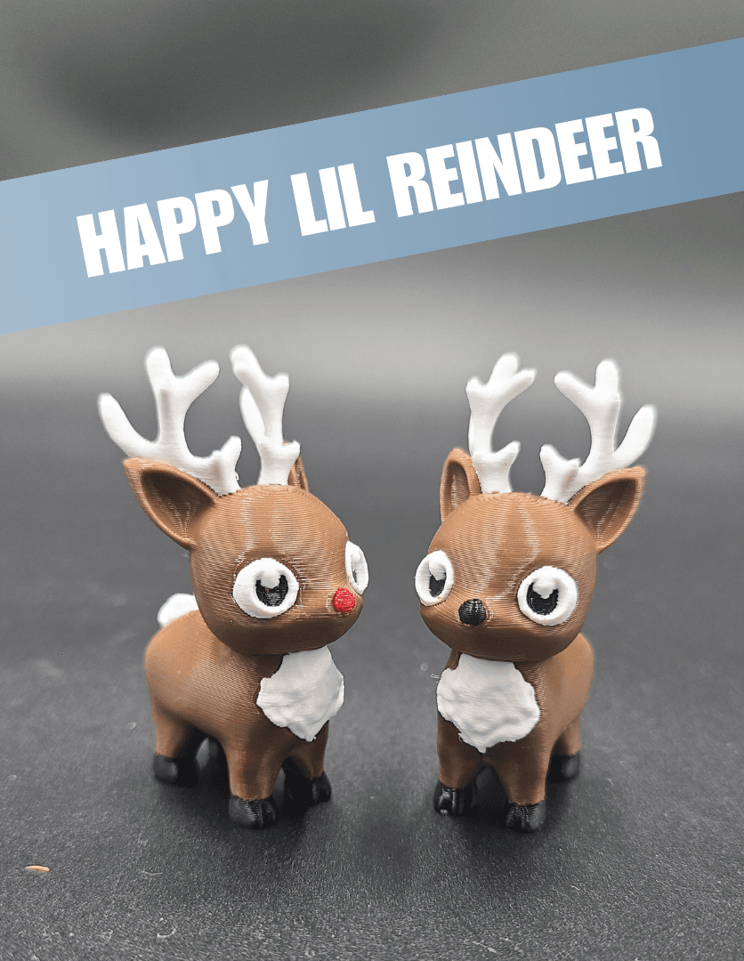 Happy Lil Reindeer 3d model
