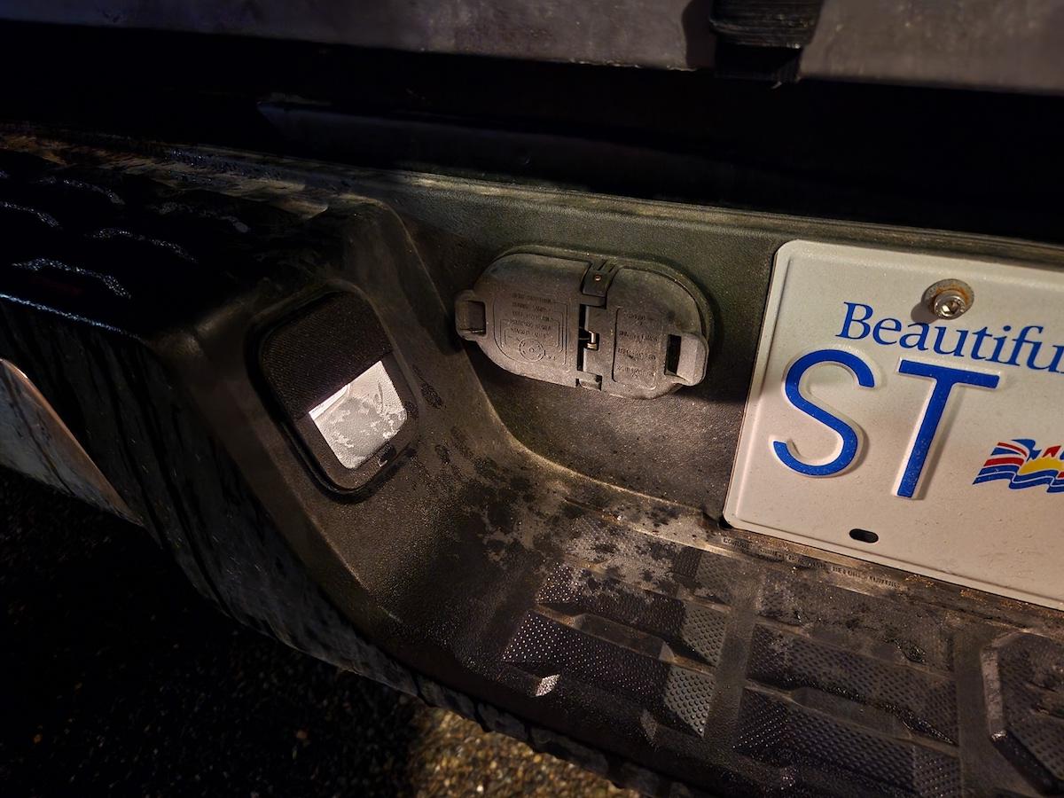 Toyota Tacoma glare blocker for better backup camera view (license plate lights) 3d model